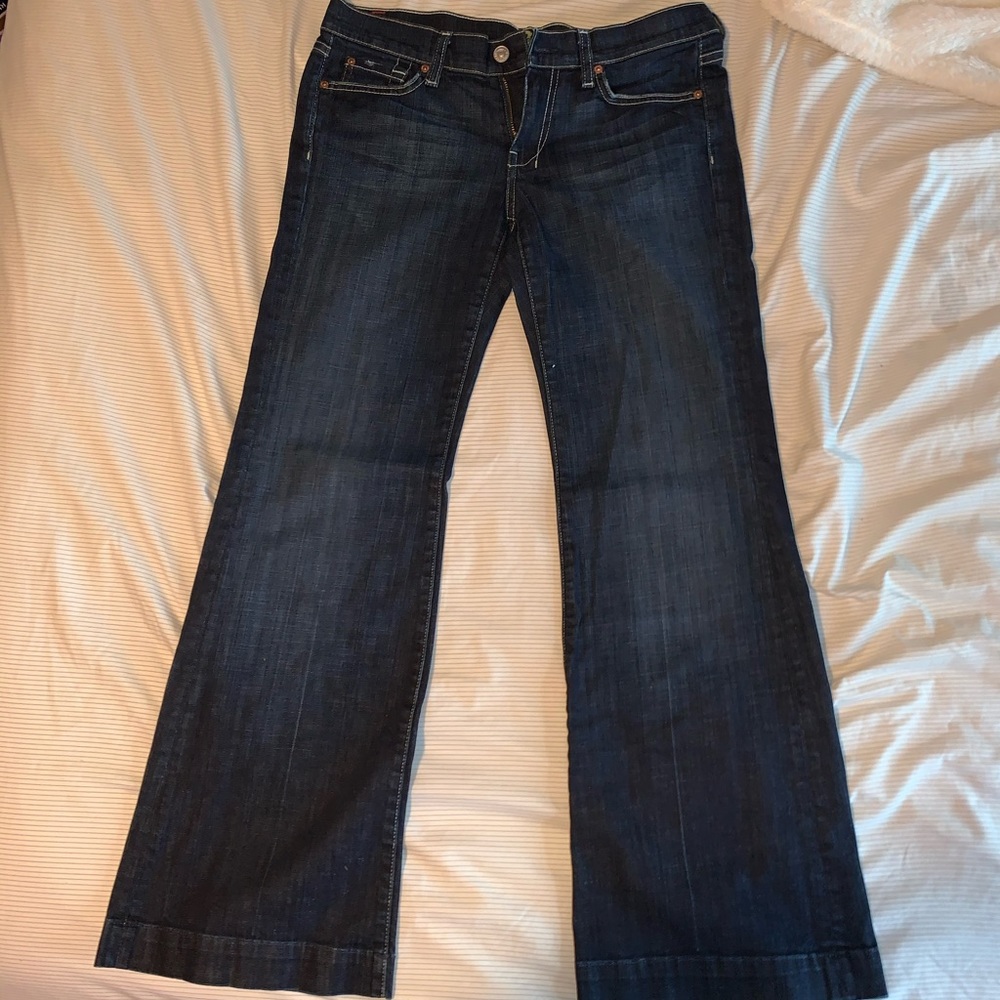 7 For All Mankind 28 inch waist dojo flare.